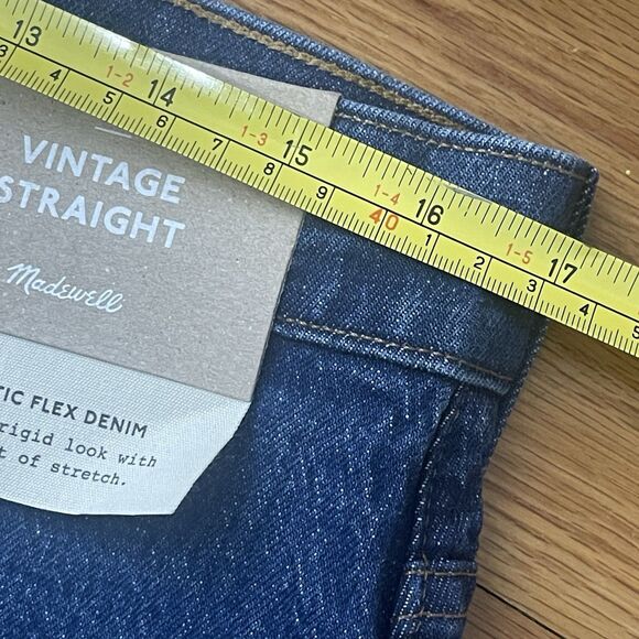MADEWELL Vintage Straight Jeans in Millbrook Wash 33x32 NEW Classic Basic ND470 - Picture 9 of 11